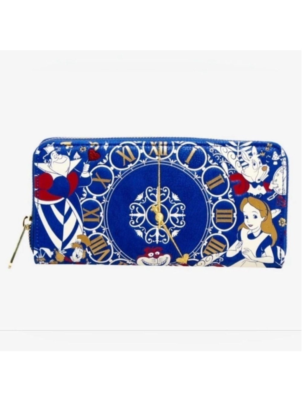Rare Loungefly ❤️ Logo Disney Alice In Wonderland Clock Wallet